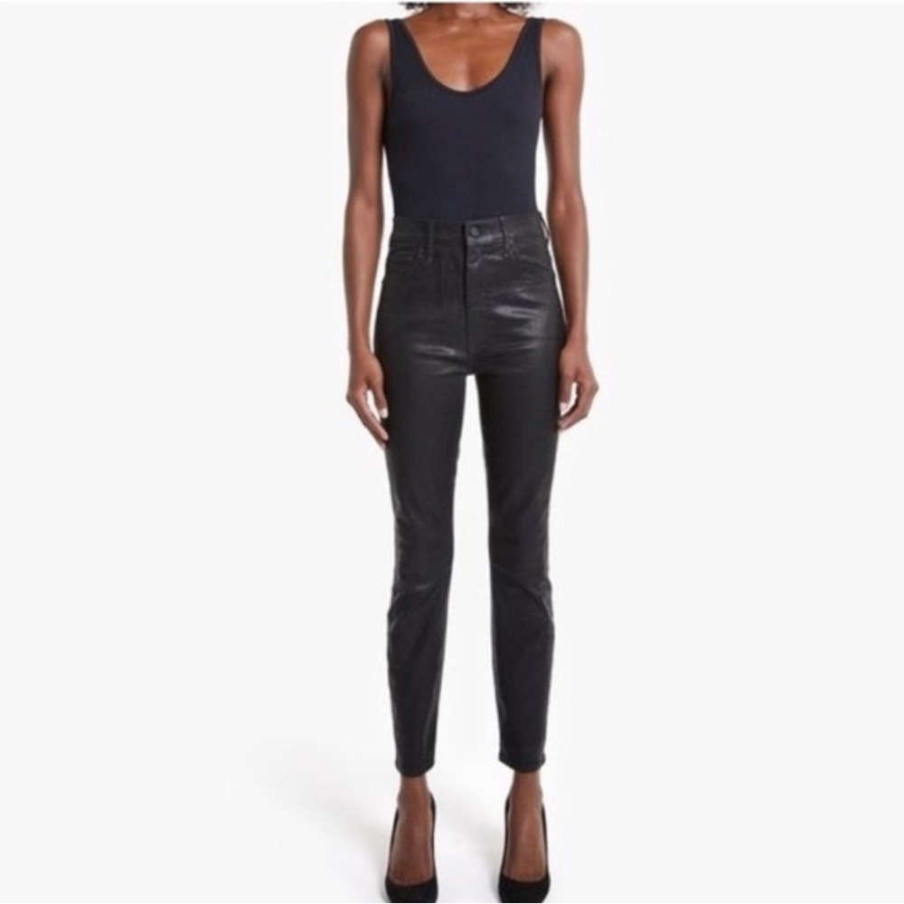 MOTHER Black Skinny Jeans